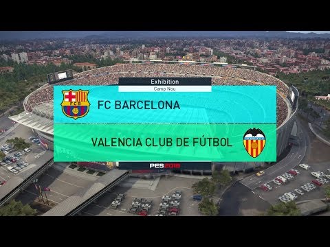 Barcelona vs Valencia – La Liga 14th April 2018 – PES 2018 Gameplay