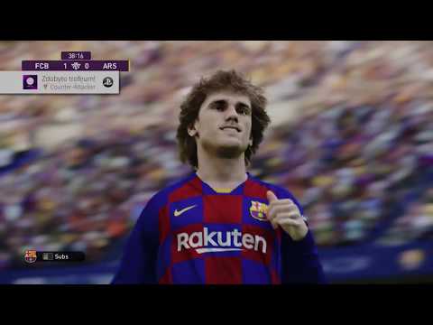 eFootball PES 2020 Barcelona vs Arsenal Full Match PS4 Pro Gameplay [ 4K ]