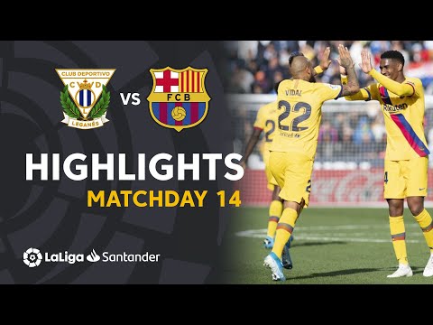 Highlights CD Leganes vs FC Barcelona (1-2)