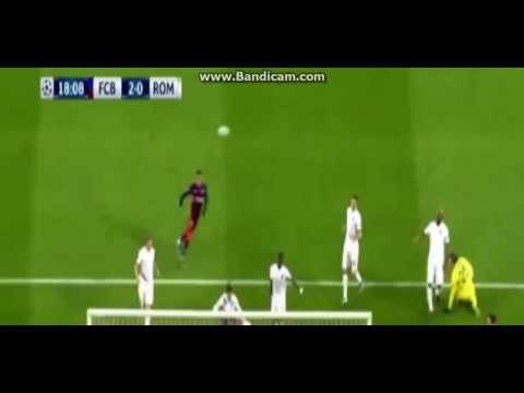 Barcelona vs AS Roma 6-1   All Goals First Half Messi, Suarez Goals   Champions League