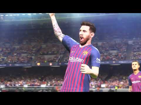 [4K HDR] PES 2019 DEMO FC Barcelona vs Monaco PS4 Pro