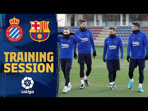 Full squad returns to training ahead of derby against Espanyol