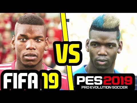 FIFA 19 VS PES 2019 NEW PLAYER FACES