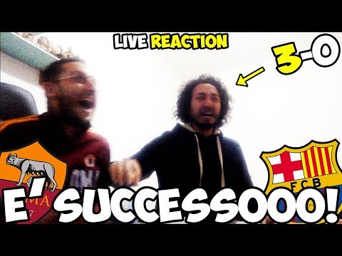 È SUCCESSO, È TUTTO VEROOO!! Roma-Barcellona 3-0 [LIVE REACTION]