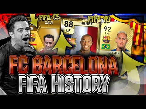FC BARCELONA FIFA ULTIMATE TEAM HISTORY!! FT IBRAHIMOVIC, XAVI, NEYMAR ETC… (FIFA 10-20)