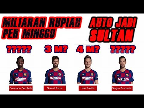 Sampai Puluhan Miliar Per Minggu. Segini Jumlah Gaji Yang Diterima Pemain Barcelona Per Minggunya