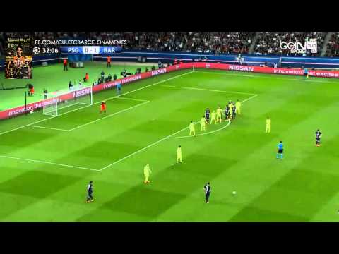 Barcelona Brilliant Offside Trap HD vs PSG + OLé / Champions League 2015