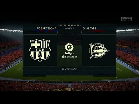 FIFA 18 – Partido de LaLiga Santander: Fc Barcelona vs. D. Alavés – Camp Nou