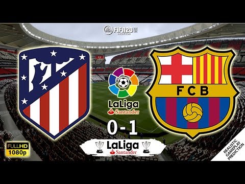 Atletico Madrid vs Barcelona 0-1 | La Liga 2019/20 | Matchday 15 | 01/12/2019 | FIFA 20